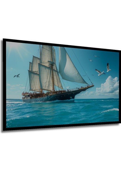 Çerçeve Görünümlü Kapadokya Masalımsı Gökyüzü Yağlı Boya Görünümlü Dekoratif Ahşap Ofis Kare Tablo modelleri