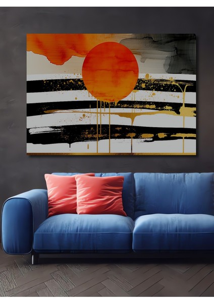 Osmanlı Zaferi Yağlı Boya Görünümlü Dekoratif Ahşap Ev/işyeri/ofis Yuvarlak Tablo