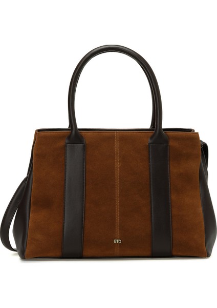 Suet Western Omz 5pr Taba Kadın Omuz Çantası