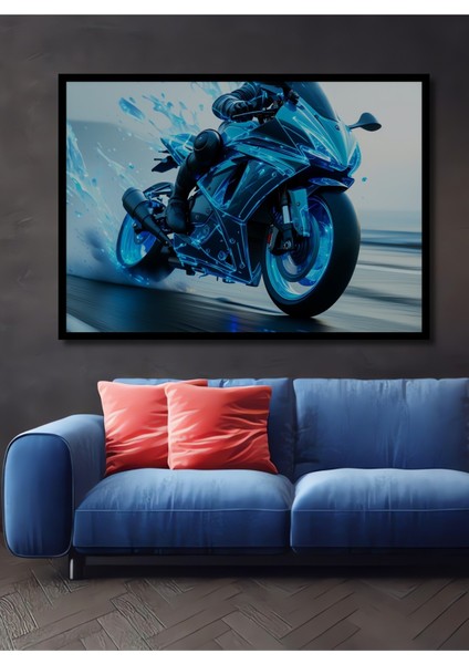 Tarihi Savaş Alanı Yağlı Boya Görünümlü Dekoratif Ahşap Ev/işyeri/ofis Kare Tablo