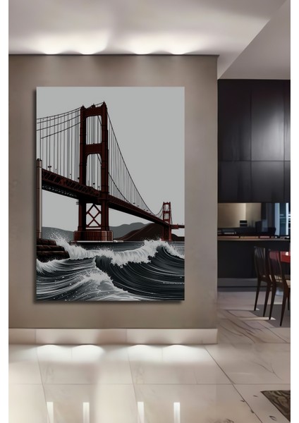 Büyüleyici Gök Gürültüsü ve Sihirbaz Yağlı Boya Görünümlü Dekoratif Ahşap Ev/işyeri/ofis Tablo