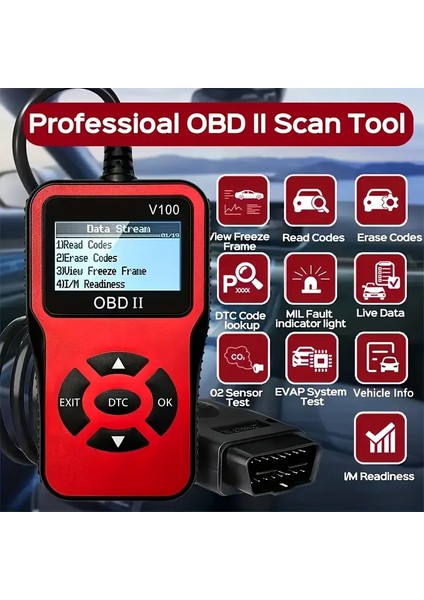 Arıza Tespit Cihazı Arıza Silme Cihazı Arıza Kod Bulucu Okuyucu Obd2