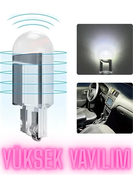 10 Adet Beyaz T10 Dipsiz Park Ampül Cob LED Yeni Nesil Arıza Yakmaz fırsatları