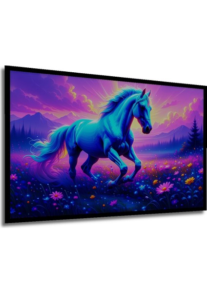 Çerçeve Görünümlü Soyut Piyano Tuşları Yağlı Boya Görünümlü Dekoratif Ahşap Ofis Yuvarlak Tablo modelleri