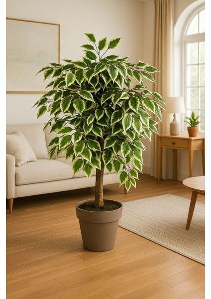 Yapay Ağaç Benjamin Kar Beyaz 120 cm KAYRAFLOW16, One Size fiyatları