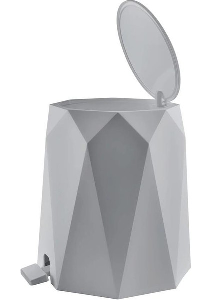 ELF-476 Geo Plastik Pedallı Çöp Kovası 4 Litre