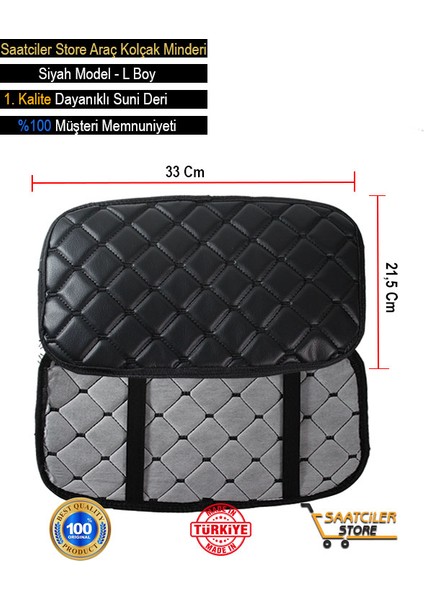 Smart Roadster (2003-2007) Mixgiftz Deri Oto Kolçak Kılıfı Örtüsü Capitone Süngerli Siyah Nakışlı modelleri