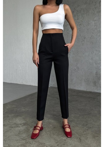 Yüksek Bel Pensli̇ Pantolon modelleri