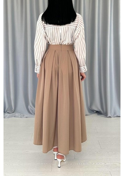 Camel Uzun Pileli Etek fırsatları