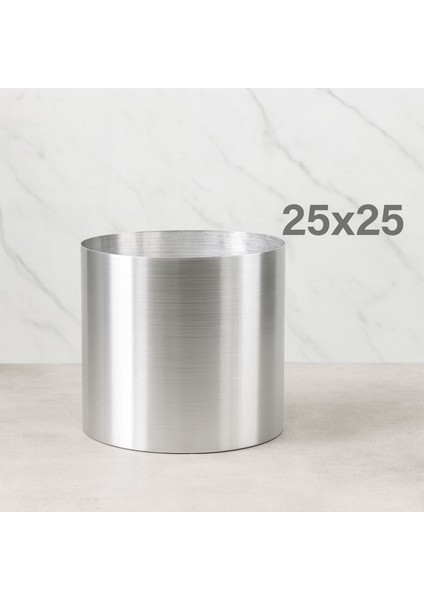 Metal Saksı Modern Ölçüleri 25X25