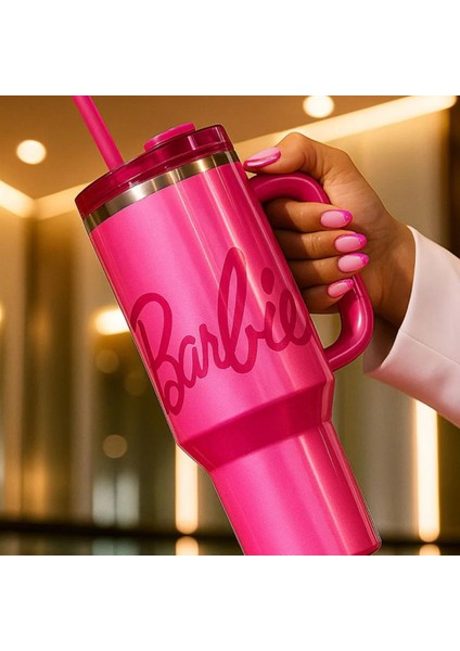 Barbie Pipetli Ithal Termos Bardak 1.18 L