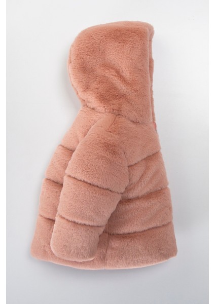 Trend Özel Seri Kürklü Sevimli Baby Içi Kürklü Cepli Kapüşonlu Kışlık Kaban-Mont fiyatları