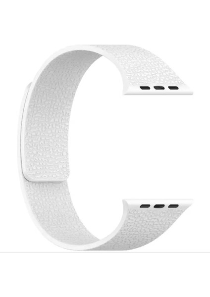 Apple Watch 11-10 42MM 9 8 7 41MM Se 6 5 4 40 2 3 38MM Uyumlu Manyetik Silikon Deri Dokulu Kordon fiyatları