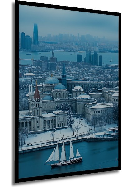 Çerçeve Görünümlü Sulu Boya Görünümlü Dalga Sörfü Tutkusu Dekoratif Ahşap Ofis Yuvarlak Tablo modelleri