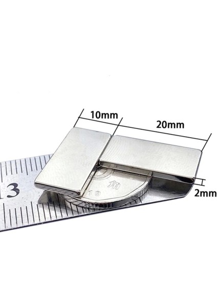 100 Adet 20X10X2 mm Neodyum Mıknatıs Köşeli Magnet N35 Nikel Kaplama Güçlü Kaliteli Dayanıklı fiyatları