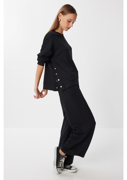 Yumuşak Modal Alt-Üst Takım LBY0009 Siyah modelleri