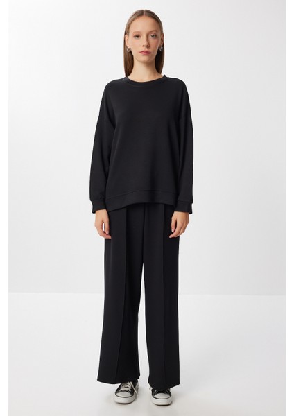 Yumuşak Modal Alt-Üst Takım LBY0009 Siyah fırsatları