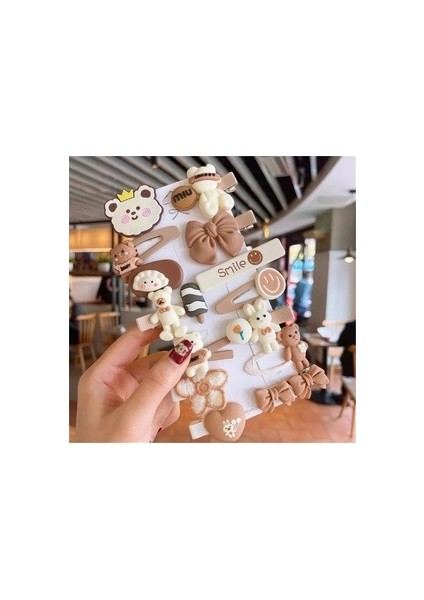 So-Much Çocuk Çıtçıt Pens Klipsli Toka Seti 14 Adet-9