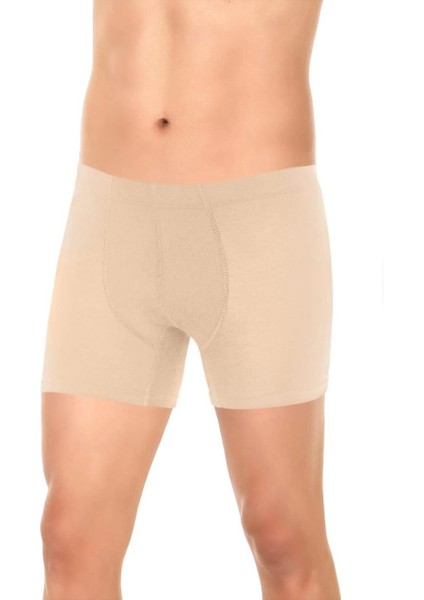 Erkek 3'lü Ten Bambu Likralı Boxer
