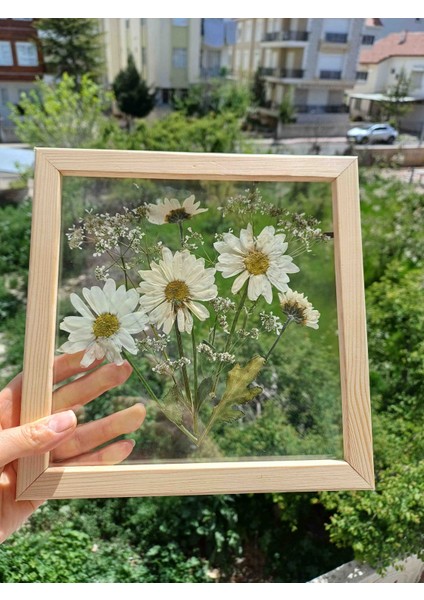 Beyaz Papatyalı Tablo