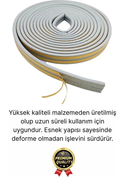 Güçlü Kendinden Yapışkanlı Kapı Pencere Soğuk Hava Geçirmez Yalıtım Izolasyon Gri Fitil 4 Metre fiyatları