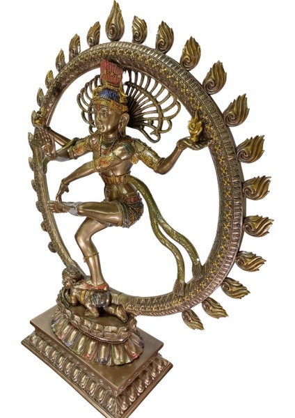 Dansın Efendisi Shiva Nataraja Büyük Dekoratif Biblo | Meditasyon Yoga Odası Dekoratif Obje | Dans Stüdyosu Dekoru fiyatları