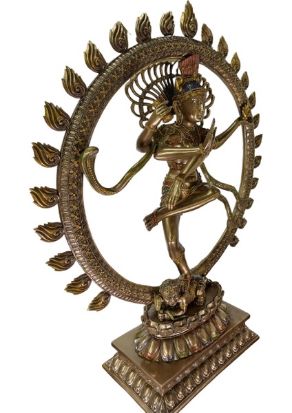 Dansın Efendisi Shiva Nataraja Büyük Dekoratif Biblo | Meditasyon Yoga Odası Dekoratif Obje | Dans Stüdyosu Dekoru modelleri