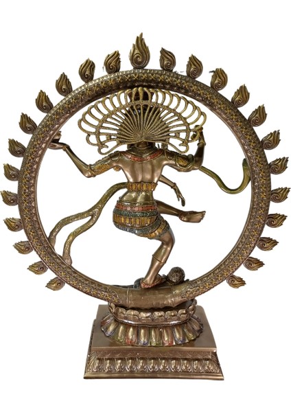 Dansın Efendisi Shiva Nataraja Büyük Dekoratif Biblo | Meditasyon Yoga Odası Dekoratif Obje | Dans Stüdyosu Dekoru fırsatları