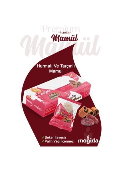 Tereyağlı Hurmalı ve Tarçınlı Mamül - Şeker Ilavesiz (1 Kutu = 12 Adet) fiyatları