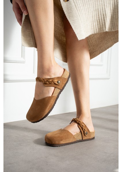 Lugano-S Hakiki Deri Mantar Taban Ortopedik Kadın Terlik fiyatları