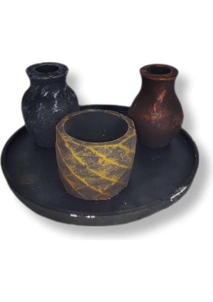 Dekoratif Alçı Kalemlik