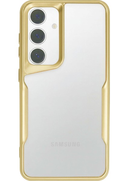 Samsung Galaxy A55 Kılıf Darbe Önleyici Kenar Renkli Silikon Kapak