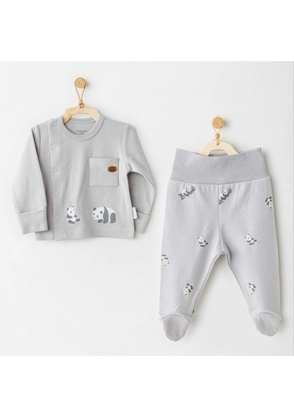 Andywawa AC26024 Keep Smiling 2'li Zıbın Takım Grey