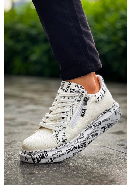 Kb-02 Kuback Bağcıklı Crocodile Beyaz Gazete Günlük Erkek Ayakkabı indirimleri
