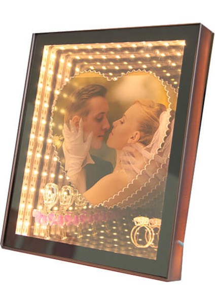 Ayna LED Li Çerçeve