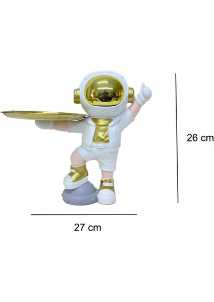 Dekoratif Uzay Astronot Servis Tabaklı fiyatları