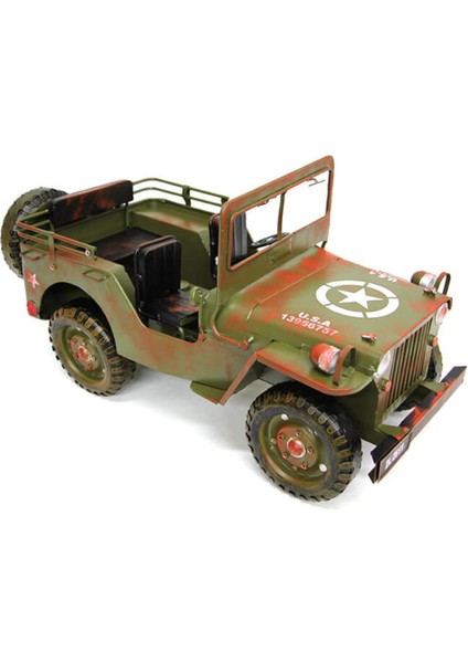 Dekoratif Metal Jeep