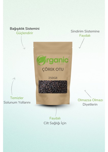 Doğal Katkısız Çörek Otu 250GR – Şifalı Tohum , Diyet Dostu fiyatları