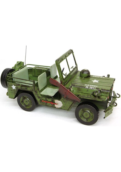 Dekoratif Metal Jeep