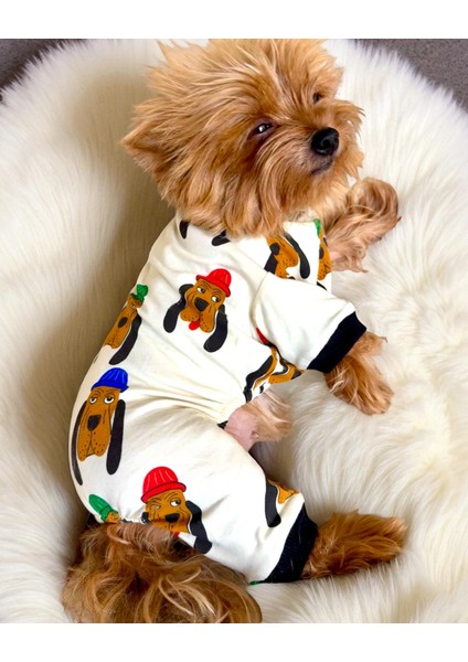 The Dog Penye Köpek Tulum Pijama