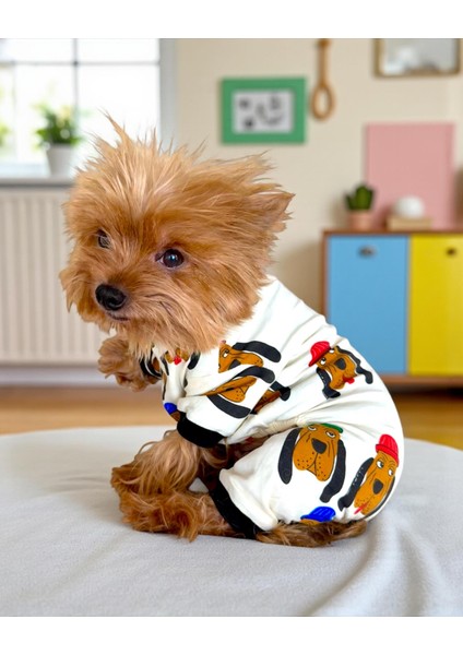 The Dog Penye Köpek Tulum Pijama indirimleri