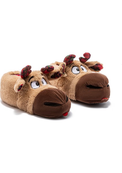 Diso Erkek Hayvanlı Panduf Kahverengi 41/46