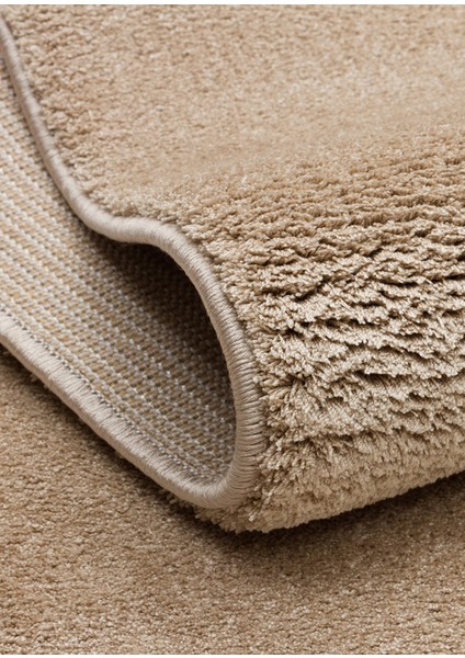 Zen 01 Beige Arif Görüntülü Yumuşak Tuşeli Hav Vermeyen Özel Ipliklerle Üretilen Sıkı Dokuma Makine Halısı