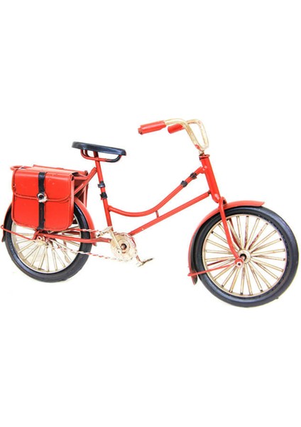 Dekoratif Metal Bisiklet Çantalı