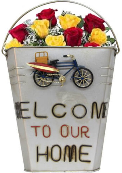 Dekoratif Metal Saksı