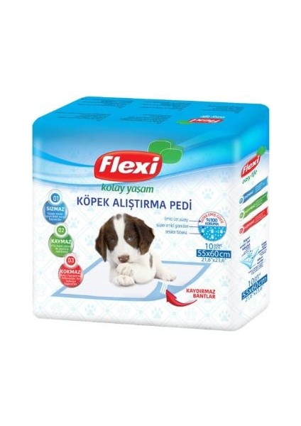 Flexi Köpek Çiş Eğitim Pedi 60 x 60 cm 10 Adet