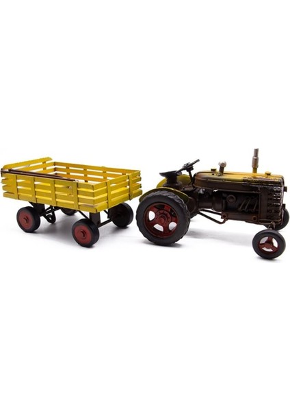 Dekoratif Metal Traktör Römork