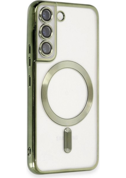 Samsung Galaxy S22 Kılıf Kross Magneticsafe Kapak - Koyu Yeşil fiyatları