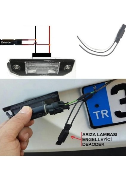 5W T10 ve Sofit Park Plaka LED Ampul Arıza Lambası Engelleyici Canbus Dekoder Direnç fiyatları