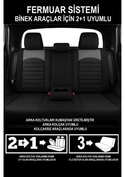 Nissan Qashqai 1.2 Turbo Black Edition X-Tronic 2015 Uyumlu Thr Serisi Tay Tüyü Füme Oto Kılıfı Tam Set fırsatları